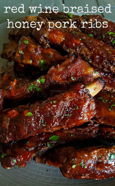 Red Wine Braised Honey Pork Ribs