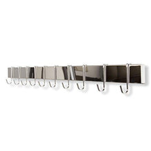 Load image into Gallery viewer, Shop for wallniture kitchen bar rail pot pan lid rack organizer chrome 30 inch set of 2