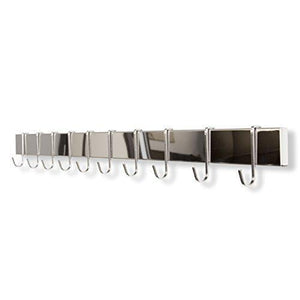 Shop for wallniture kitchen bar rail pot pan lid rack organizer chrome 30 inch set of 2