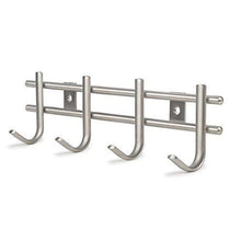 Load image into Gallery viewer, Shop urevised wall mounted coat rack hooks heavy duty wall hooks rack robe hooks metal decorative hook rail for bathroom kitchen office entryway hallway closet hooks brushed finish