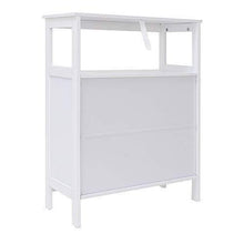 Load image into Gallery viewer, Purchase iwell bathroom floor storage cabinet with 1 adjustable shelf 3 heights available free standing kitchen cupboard wooden storage cabinet with 2 doors office furniture white ysg002b