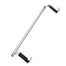 Load image into Gallery viewer, Save kozanay towel bar with hooks for bathroom and kitchen brushed stainless steel towel hanger over cabinet door