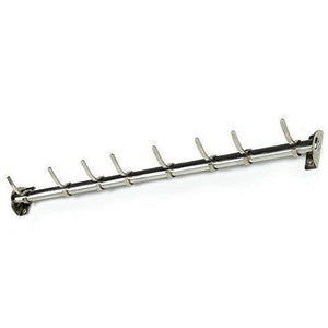 Top de stylish kitchen rail with 8 deep hooks 17 5 inch long stainless steel construction hang utensils pans tools and much more