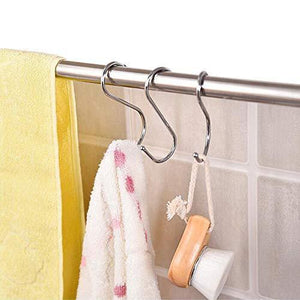 Top rated 30 pack heavy duty s shaped hooks rustproof sliver finish steel hooks hangers for kitchenware pots utensils clothes bags towels plants