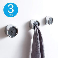 Load image into Gallery viewer, Home kaiying kitchen towel hooks strong self adhesive hook wall cabinet sticker round cloth tea towel holder grabber clasp chrome plated pf0113 pcs