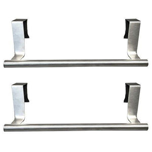 Cheap evelots towel bars kitchen bathroom in or out cabinet door stainless set of 2