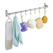 Load image into Gallery viewer, Amazon unitendo multifunction towel rack hanger hanging rack pan pot rack kitchen utensils organizer racks for kitchen and bathroom accessories in 31 stainless steel with 15 hooks