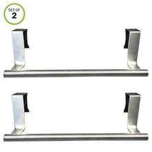 Load image into Gallery viewer, Best seller  evelots towel bars kitchen bathroom in or out cabinet door stainless set of 2