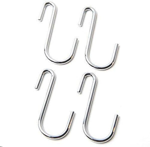 Storage organizer 24 pack heavy duty s hooks stainless steel s shaped hooks hanging hangers for kitchenware spoons pans pots utensils clothes bags towers tools plants