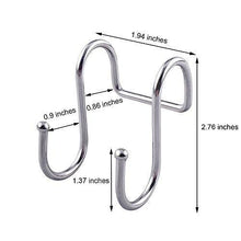 Load image into Gallery viewer, On amazon yumore s hook pro chef kitchen tools stainless steel double s hooks set kitchen spoon pan pot holder rack heavy duty s hook for door shelf storage organizer bathroom bedroom and office pack of 5