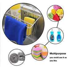 Load image into Gallery viewer, Order now chilholyd sponge holder sink caddy sink organizer caddy kitchen brush soap stainless steel hanging drain basket for soap brush dishwashing liquid sink organizer drainer rack