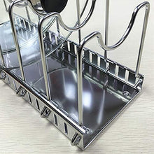 Load image into Gallery viewer, Organize with adjustable rack pot lid pan shelf dish drainer shelves multifunctional organizers for the kitchen large with 7 holders