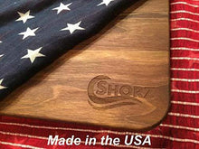 Load image into Gallery viewer, Related extra large reversible walnut wood cutting board by shorz 17 x 13 x 1 inch made in usa from american black walnut hardwood boards keep knives sharp juice groove keeps kitchen countertop clean