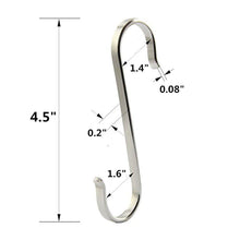 Load image into Gallery viewer, Order now 10 pcs s shape stainless steel hooks for kitchenware utensils clothes towels gardening tools extended wall mount tool holder