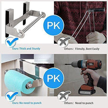 Load image into Gallery viewer, Products hasen under cabinet paper towel holder paper towel hanger brushed stainless steel paper towel rack kitchen paper towel holder no screws needed