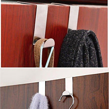 Load image into Gallery viewer, Buy foccts 6pcs over the door hooks z shaped reversible sturdy hanging hooks saving organizer for kitchen bedroom cabinet drawer