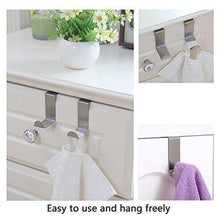 Load image into Gallery viewer, Budget friendly foccts 6pcs over the door hooks z shaped reversible sturdy hanging hooks saving organizer for kitchen bedroom cabinet drawer