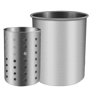 Discover utensil holder stainless steel kitchen cooking utensil holder for organizing and storage dishwasher safe silver 2 pack