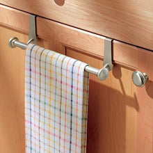 Load image into Gallery viewer, The best interdesign york over the cabinet kitchen dish towel bar holder satin