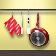 Load image into Gallery viewer, Best seller  prudance small round s shaped stainless steel hanging hooks set with 10 hooks ideal for pots pans spoons other kitchen essentials perfect for clothing