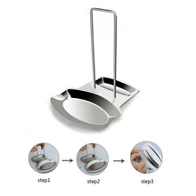Load image into Gallery viewer, Organize with stainless steel lid and spoon rest utensils lid holder spoon holder lid rest lid shelf kitchen utensils holder soup spoon rack