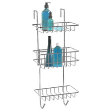 Load image into Gallery viewer, Save on hontop shower caddy storage organizer with 3 baskets over the door rack for bathroom kitchen storage shelves toiletries spice towel and soap holder