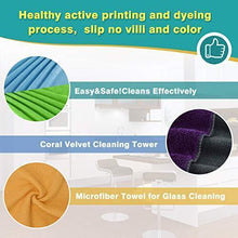 Load image into Gallery viewer, Latest cleaning rags thmer 18 pcs microfiber cleaning cloths for kitchen car windows glass bathroom highly absorbent no fabric soft microfiber 12x16 inches