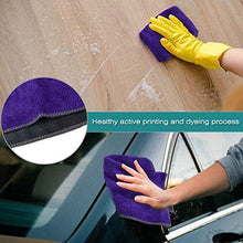 Load image into Gallery viewer, Heavy duty cleaning rags thmer 18 pcs microfiber cleaning cloths for kitchen car windows glass bathroom highly absorbent no fabric soft microfiber 12x16 inches