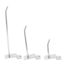Load image into Gallery viewer, Kitchen rack hooks hanging metal pegboard saltwall hooks 6 inch single prong heavy duty utility hooks for shop display garage kitchen 25 value pack