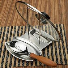 Load image into Gallery viewer, Get farmerly stainless steel pan stand pot cover rack lid spoon rest holder kitchen tool new
