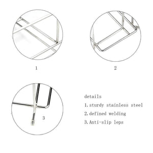 Explore kingwa stainless steel chopping board holder with 2 slot for kitchen knife and 1 slot for chopping board or pot lid