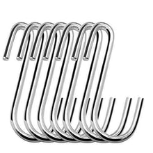 Load image into Gallery viewer, Amazon tonilara heavy duty s shaped hooks s hooks stainless steel hanging hangers for kitchenware spoons pans pots utensils bags towels clothes tools plants