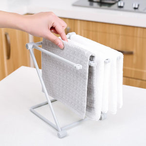 Foldable Vertical Rag Towel Cup Kitchen Rack