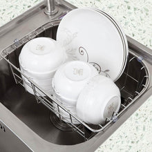 Load image into Gallery viewer, On amazon chx stainless steel sink drain dish rack retractable dish rack kitchen pool storage hanging dish rack sink rack chxsf