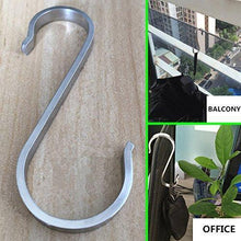 Load image into Gallery viewer, Products 10 pcs s shape stainless steel hooks for kitchenware utensils clothes towels gardening tools extended wall mount tool holder