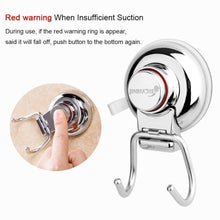 Load image into Gallery viewer, Amazon jinruche suction cup hooks strong stainless steel hooks for kitchen bathroom towel robe shower bath coat removable hooks for flat smooth wall surface never rust stainless steel 3 pack