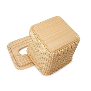 Discover the tengtian nantucket basket extraction paper basket tissue boxtoilet paper storage containers paper towel holders woven rattan handwoven square rattan tissue box cover office kitchen bath livingoak