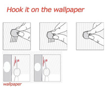 Load image into Gallery viewer, Top rated hotlistor reusable multipurpose wall hook white 5pcs 10pcs decorative pin stick hooks office partition panel hanger home kitchen 10 hooks