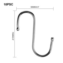 Load image into Gallery viewer, Home s shaped hook aozbz 20 pack stainless steel heavy duty round s shaped hooks hangers for kitchen bathroom bedroom and office