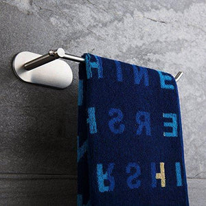 Save taozun self adhesive towel bar 11 inch hand dish towel rack stick on towel holder for bathroom kitchen no drilling sus 304 stainless steel