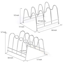 Load image into Gallery viewer, Buy nex 2 pack kitchen cabinet pan and pot lid organizer rack holder
