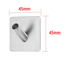 Load image into Gallery viewer, Top karcy 2pcs 304 stainless steel waterproof wall mounted 3m self adhesive hook for bathroom living room kitchen