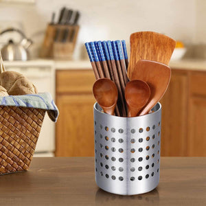 Amazon best ksendalo utensil silverware holder stainless flatware organizer drying holder for kitchen home office diameter 4 72 3 94