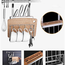 Load image into Gallery viewer, Home 304 stainless steel kitchen shelves wall hanging turret 3 layer spice jars organizer foldable dish drying rack kitchen utensils holder