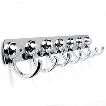 Load image into Gallery viewer, Order now kingso utility hooks kitchen stainless holder rack coat towel hat bathroom wall hanger 7 hooks