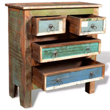 Load image into Gallery viewer, Amazon best festnight buffet sideboard with 4 storage drawers reclaimed wood storage cabinet handmade for living room kitchen bedroom home furniture 26 x 12 x 28