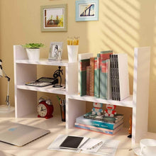 Load image into Gallery viewer, Shop desktop organizer office storage adjustable display bookshelf double shelf desk supplies for office kitchen multipurpose rack
