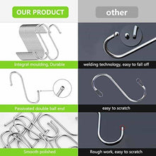 Load image into Gallery viewer, Top rated 24 pack s shaped hanging hooks hanger hooks 3 5 hanging plant pan cup metal s hooks hanger heavy duty stainless steel s hooks for kitchen bathroom bedroom and office hanging utensils towels