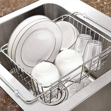 Load image into Gallery viewer, Online shopping wxl stainless steel sink drain rack sink drain basket kitchen household drying dish storage pool rack wxlv size l45 5cmh25cm