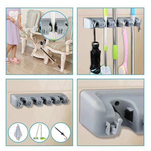 Related feir mop broom holder wall mounted kitchen hanging garage utility tool organizers and storage rack for commercial bathroom laundry room closet gardening